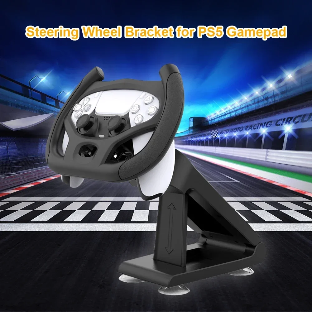 NEW Professional Gaming Steering Wheel for PS5 Car Racing Games Handle with Bracket Electronic Machine Accessories