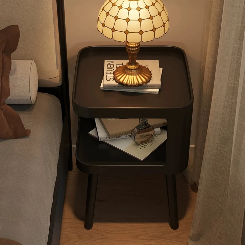 Corner Wood Nightstand Simple Mini China Coffee Living Room Mobile Nightstand Unique Drawers Criado Mudo Space Saving Furniture