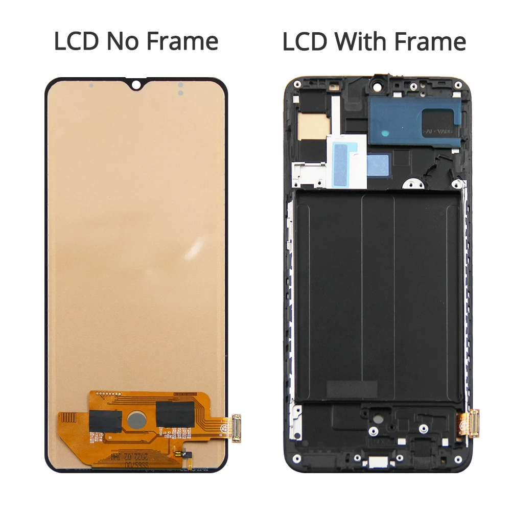 A70 Display Screen Replacement, for Samsung Galaxy A70 A705 A705F A705FN/DS Lcd Display Digital Touch Screen with Frame Assembly