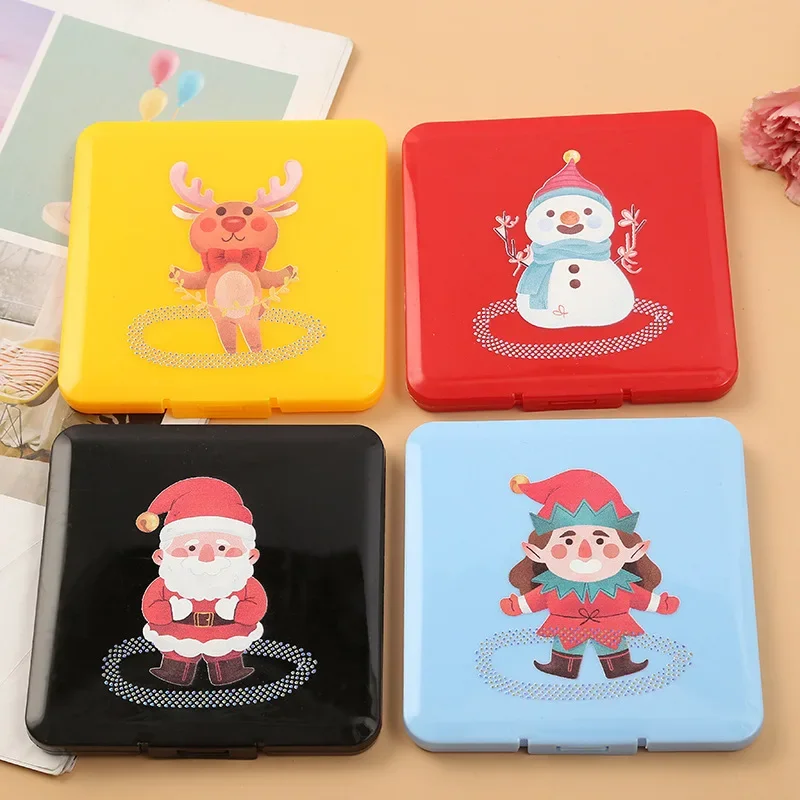 NEW Christmas Disposable Portable Mask Storage Case holder Save mask box Face Mask Container Organizer Box