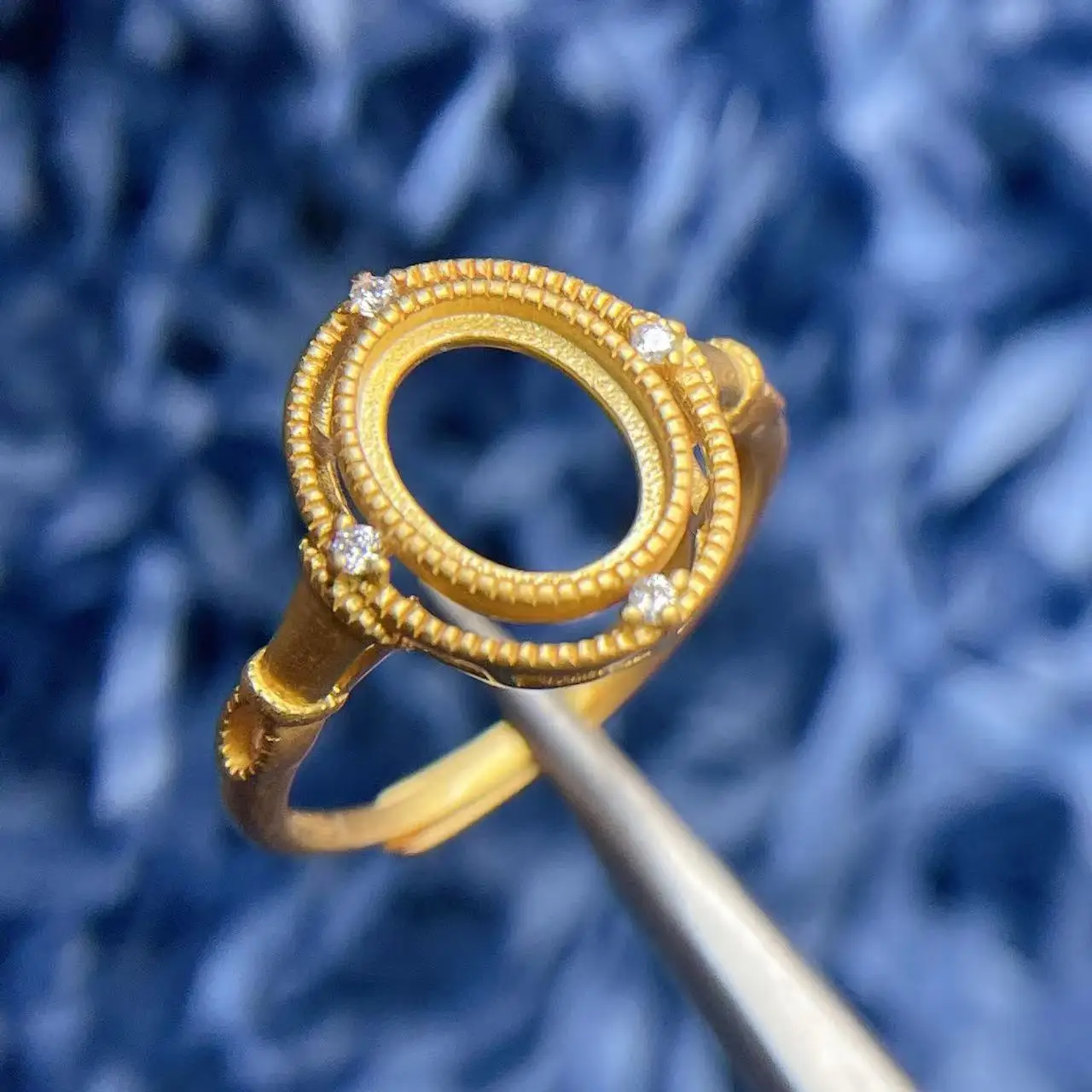 

MeiBaPJ Inlay Oval 7*9 mm Inlay S925 Sterling Silver DIY Empty Ring Holder for Women Fine Fashion Charm Weddings Jewelr