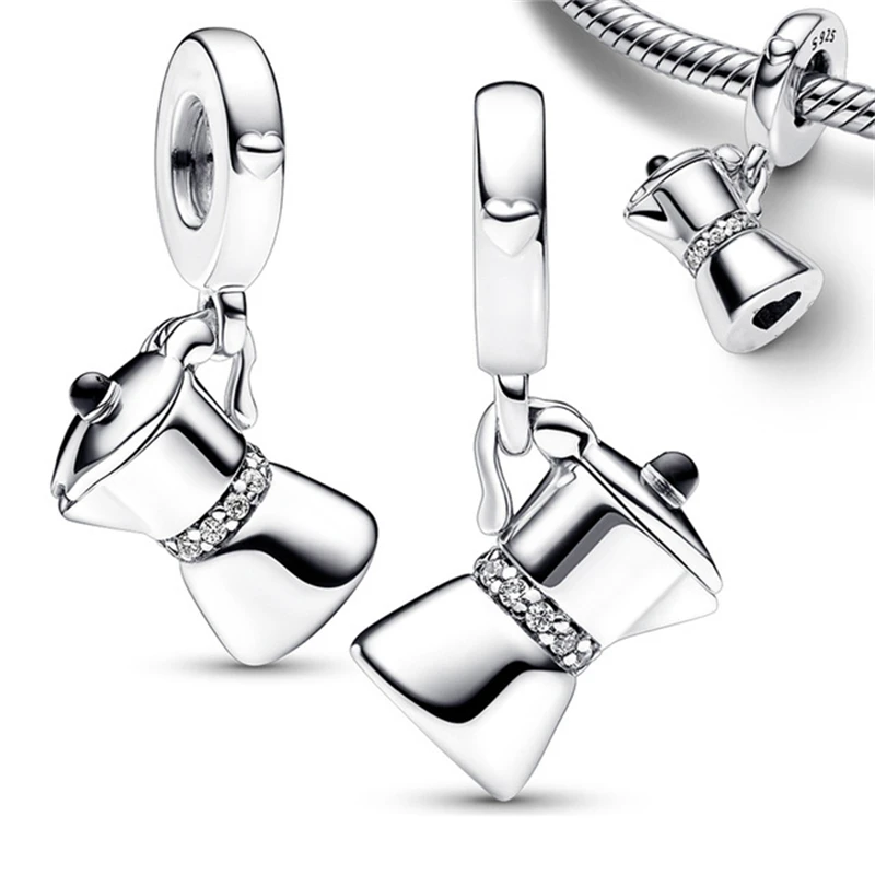 2023 New in Sun Moon Bee Coffee gift Charms Charms Beads 925 sterling silver Fit Original Pandora bracciale gioielli da donna fai da te