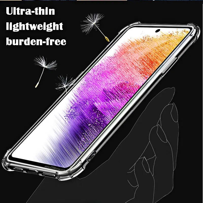 For Samsung Galaxy A73 5G Clear Phone Soft Case TPU Transparent for Sumsung A 73 5g 6.7\