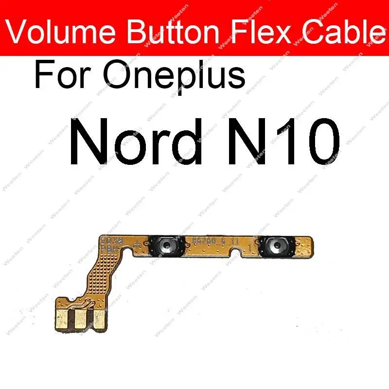 For OnePlus 1+ Nord N10 N100 N200 Nord N300 Nord 2 5G On Off Power Volume Keys Switch Side Button Flex Cable Parts