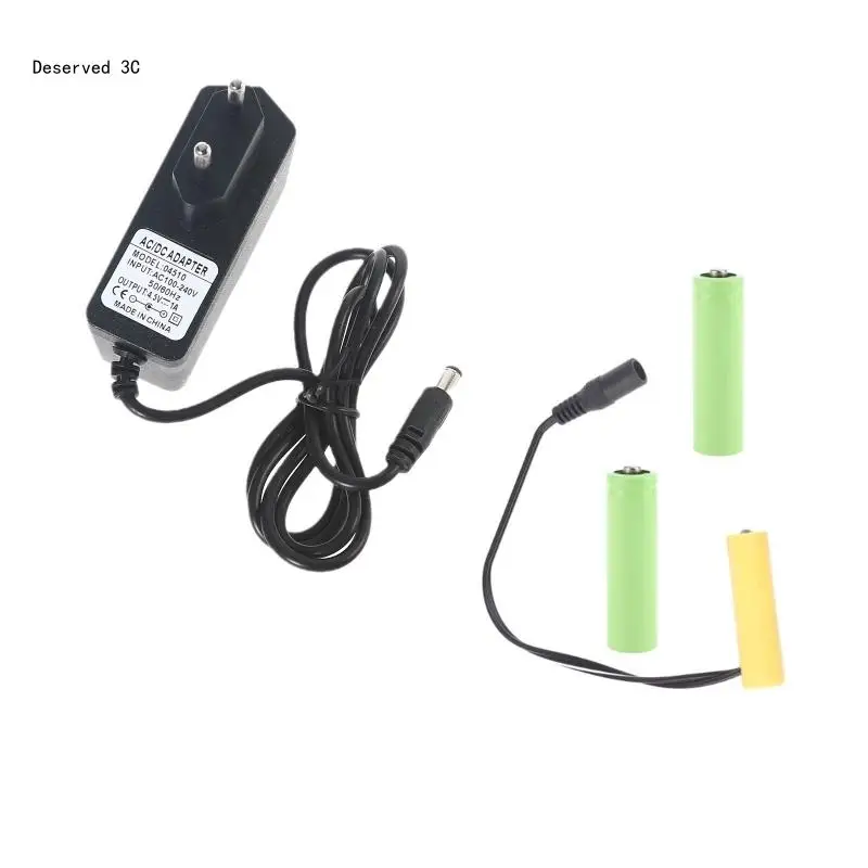 AA Batteries Power Supply Adapter Cable Eliminators Cord Replacement 3 4pcs 1.5V LR6 AA Battery for LED Light Toy