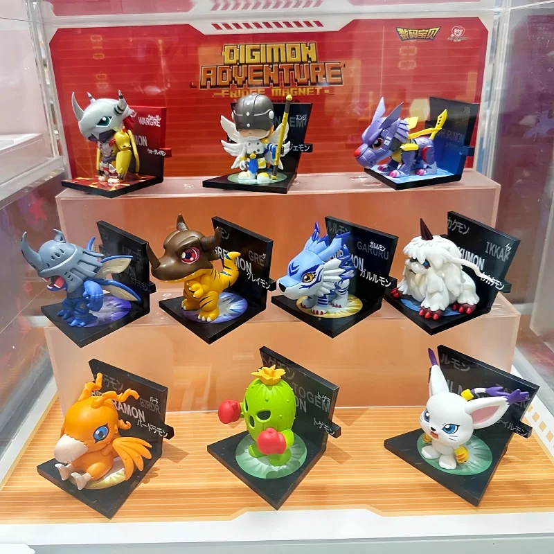 

Origina Digimon Adventure Fridge Magnet Series Greymon Garurumon Angemon Tailmon War Metal Kyuukyoku Shinka Mini Cool Model Toys