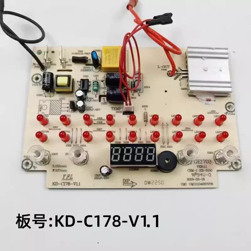 Accesorios para ollas saludables MK-GE1703 fuente de alimentación Tablero Principal KD-C178-V1 luz de tablero de control