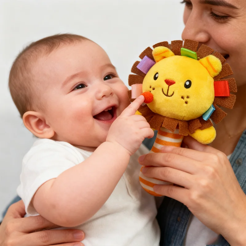 ألعاب الأطفال أفخم حشرجة الموت لعب للأطفال حديثي الولادة الكرتون محشوة الحيوانات حشرجة الموت لعب طفل سرير اليد جرس ألعاب الأطفال 0 12 شهرا
