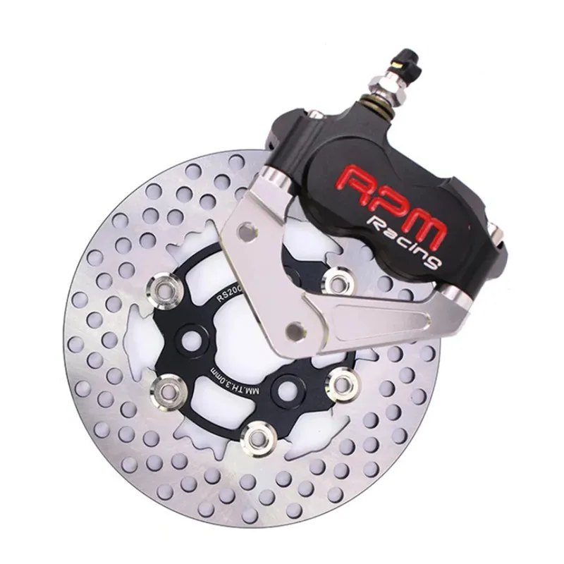 RPM Universal Motorcycle Brake Calipers+Brake Pump Adapter Bracket+200mm Brake Disc Kit For Yamaha Jog 50 MBK Nitro BWS 100 Zuma