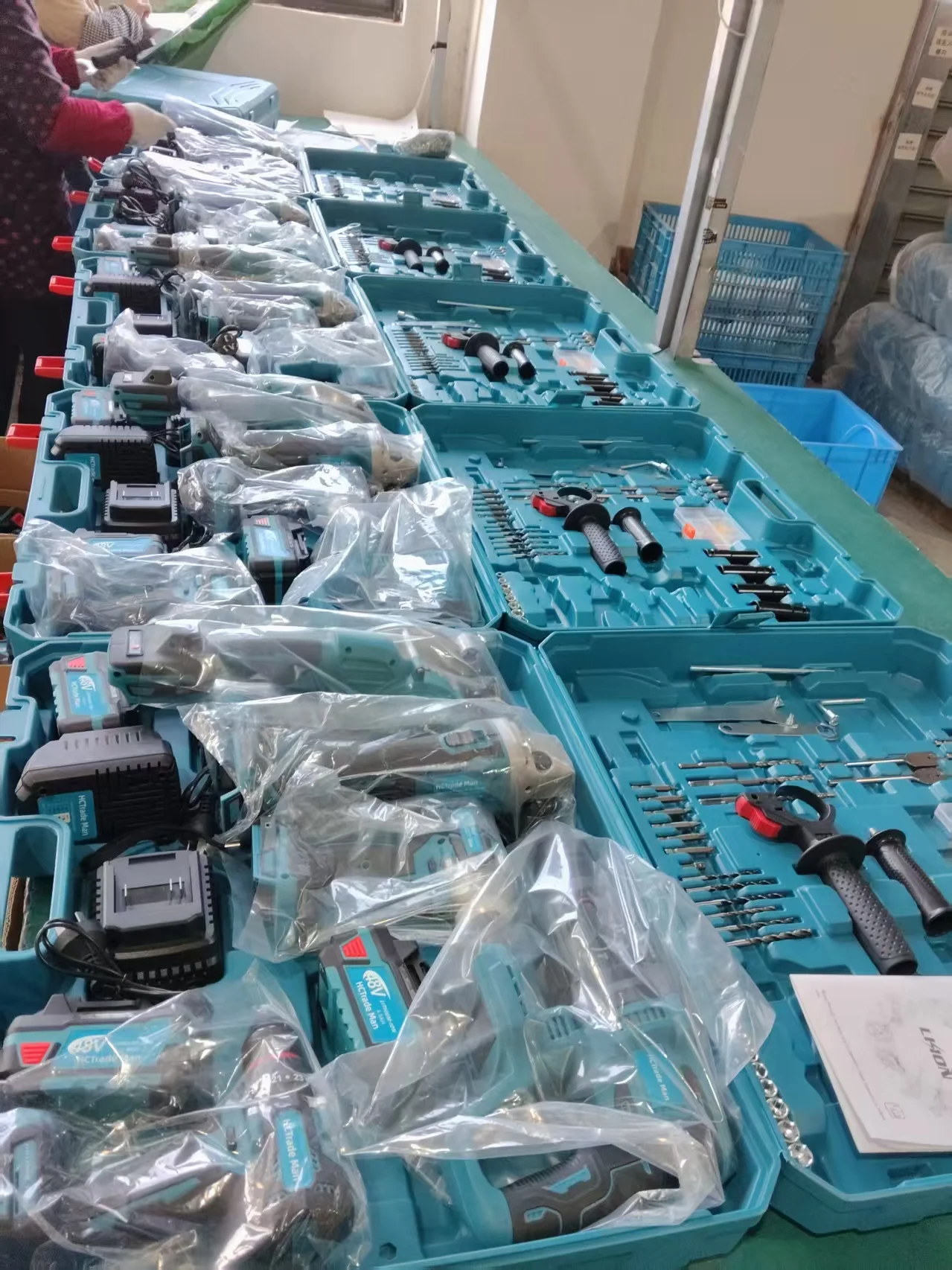 2026 New Arrival 5PCS High Quality Cordless Drill & Electric Wrench Brushless Motor Cordless Tool Kit with Battery