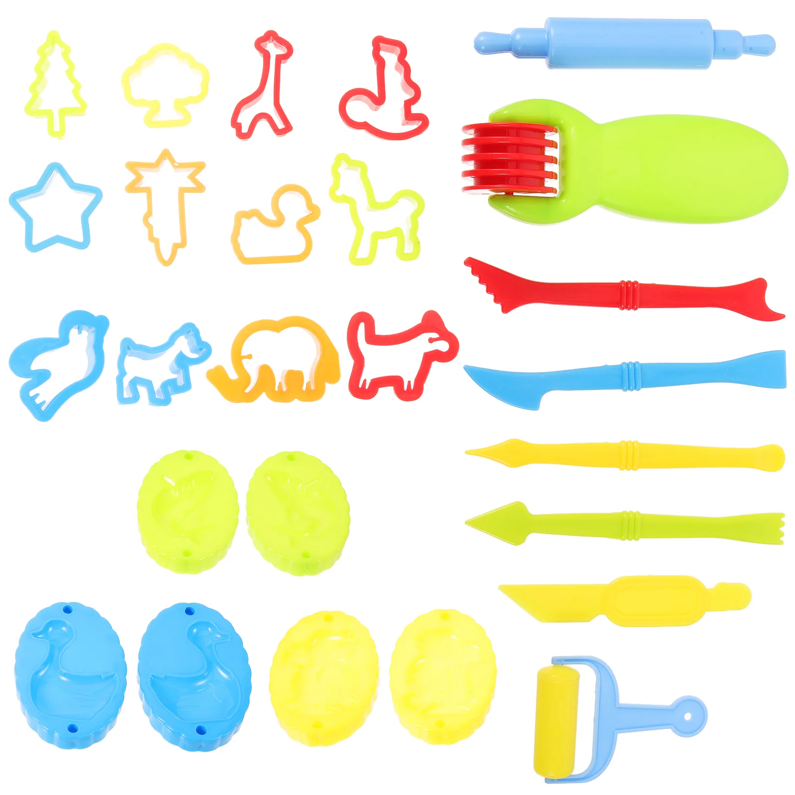 Girls Toys Colored Clay Tools Suite Kids Dough Rolling Child Toddler