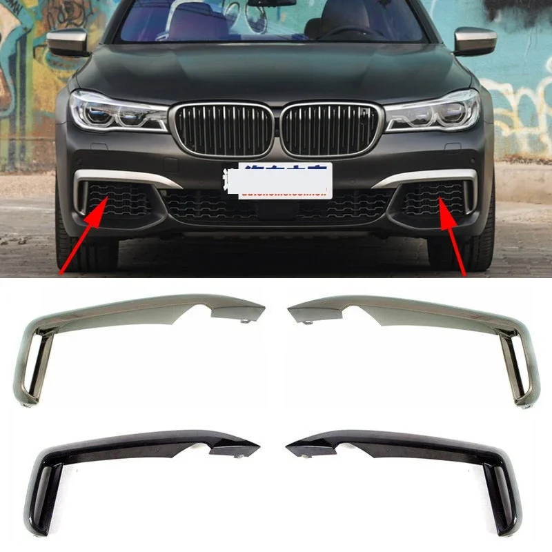 Car Left or Right Front Bumper Cover Strip Trim Replacement for BMW 7 Series G11 G12 730 740 750 2016 2017 2018 M Sport Version