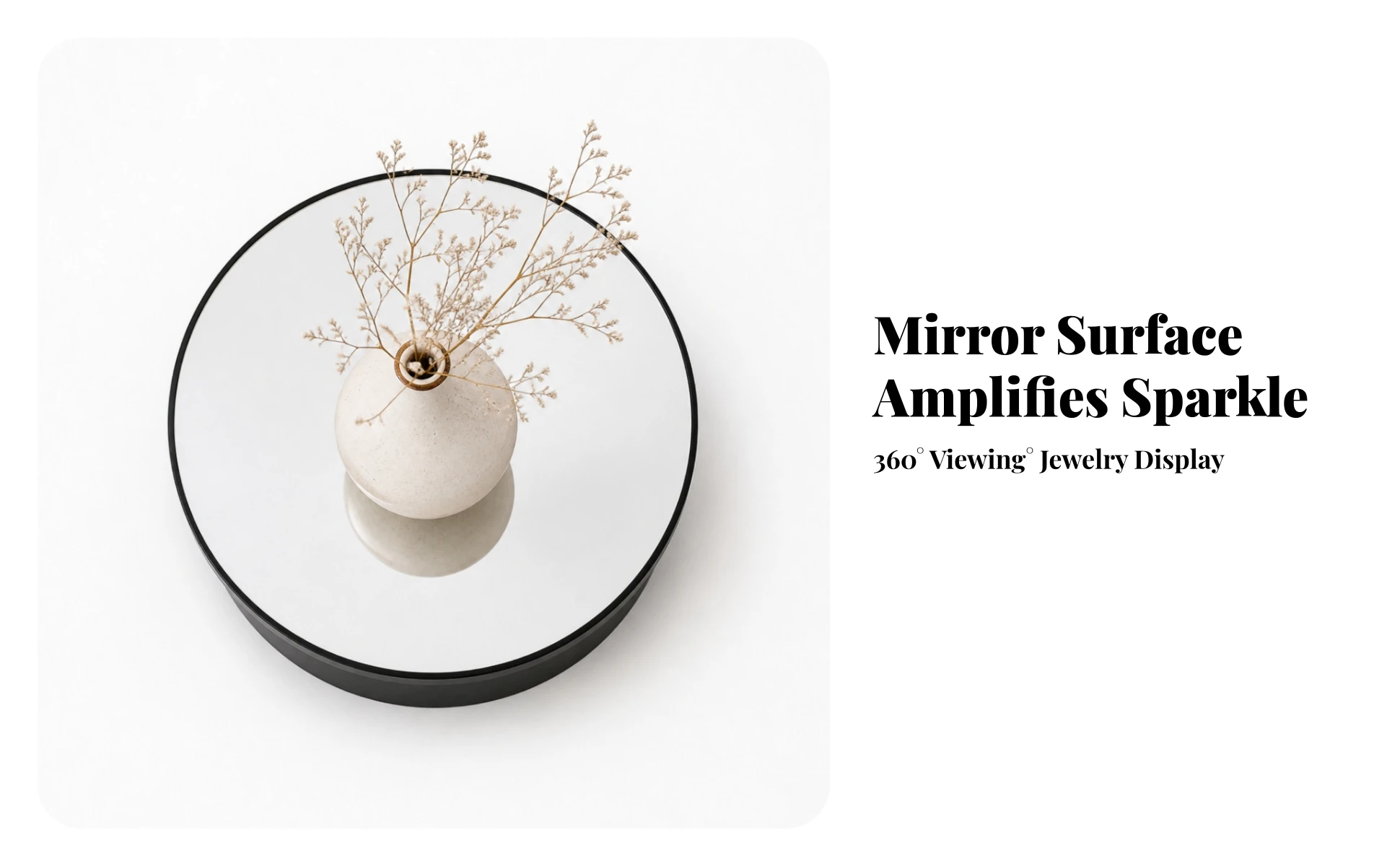 Electric Turntable with Mirror Top Adjustable Speed Turntable with Mirror Top Motorized Rotating Display Stand Silent Electric Turntable with Mirror Top Adjustable Speed Turntable with Mirror Top Motorized Rotating Display Stand Silent