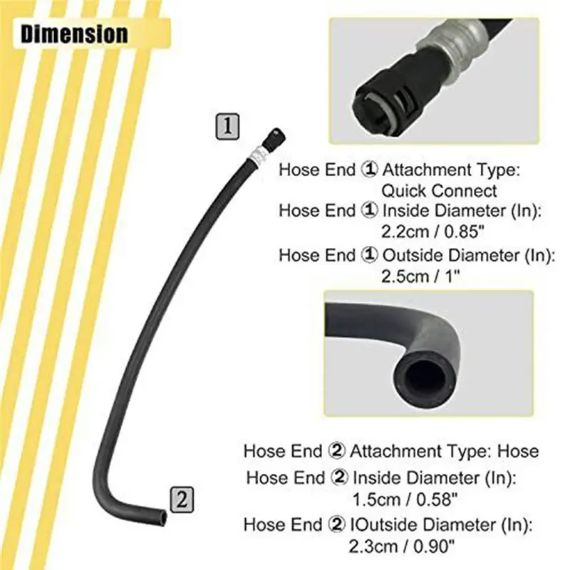 AMAW 15145587 Rubber Hose Low Pressure Hose Heater Hose Cooling Water Hose Automotive Supplies for General GM