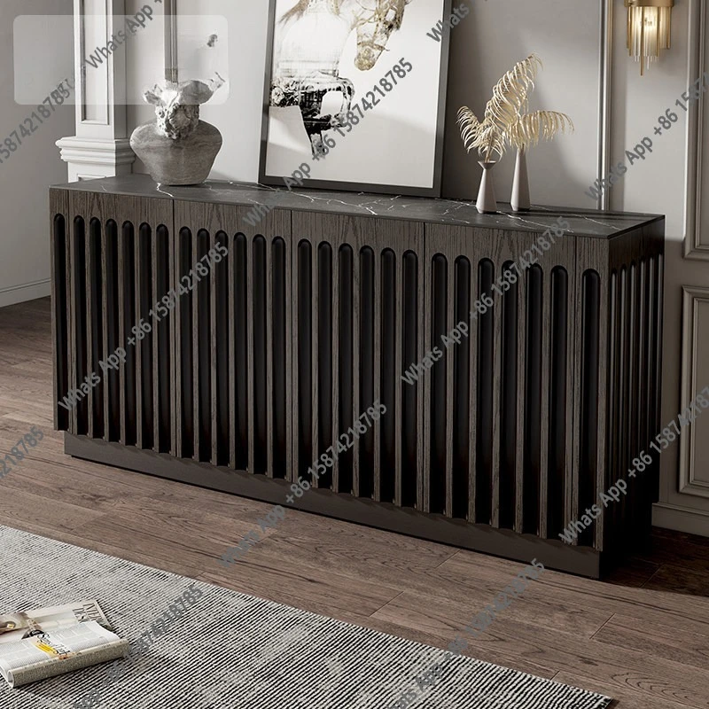 

Jianhao's new Chinese entrance cabinet entrance hall, solid wood light luxury wind cabinet, shoe cabinet integrated modern livin