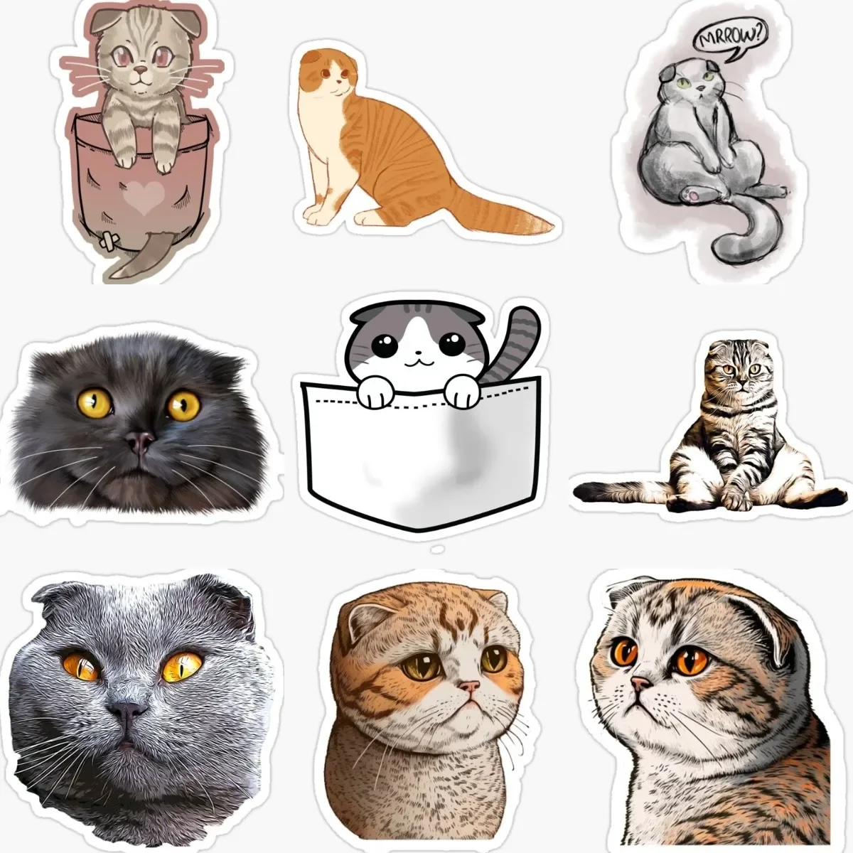 

Cute Ragdoll Cat Pets Catoon Creative Stickers for Decorate Car Wall Room Fridge Helmet Camper Bumper Window Bicycle