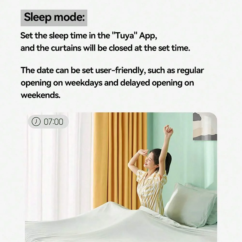 Tuya ZigBee Smart Curtain Motor Electric Curtain Robot Auto Opener No Wiring Support APP Remote Control Timer， Pull-to-start