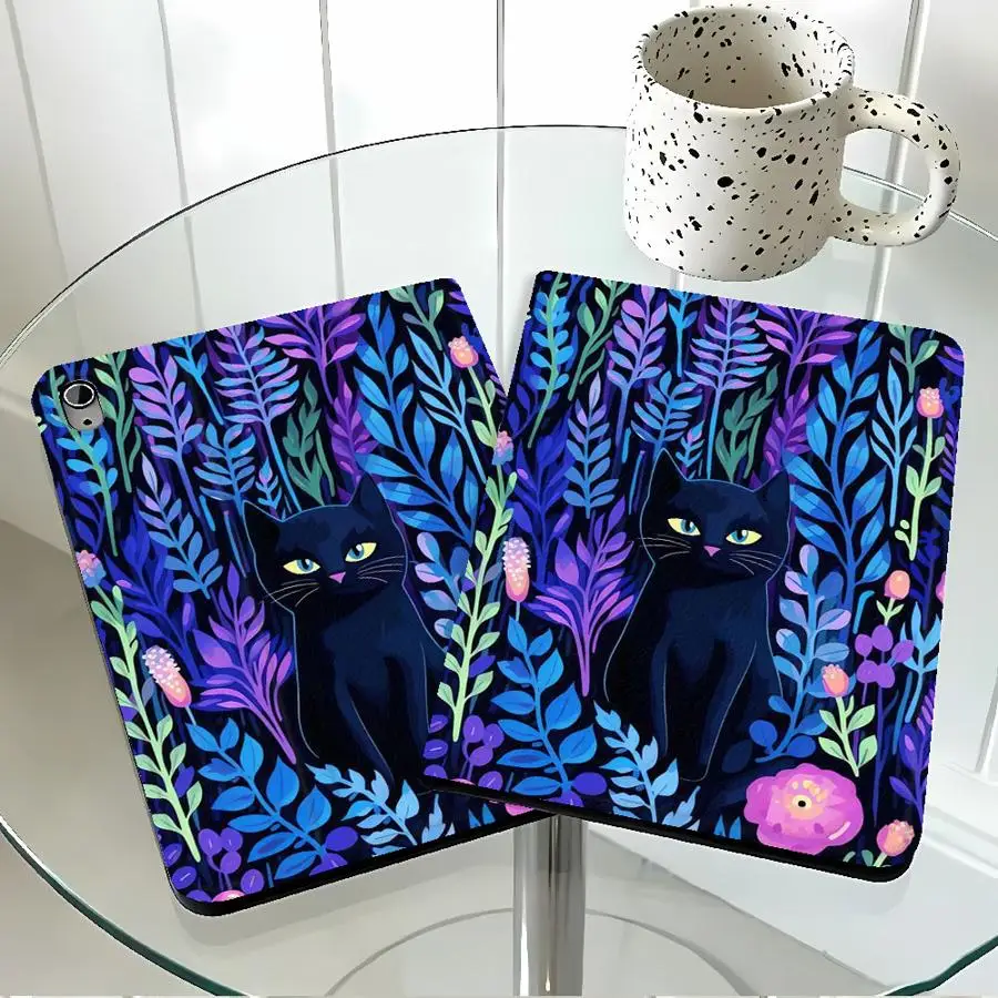 Starry Sky Cat With Pencil Holder Case for Apple iPad Pro11 13 10th 7/8/9th Air 11 13 M4 M3 M2 A16 2026