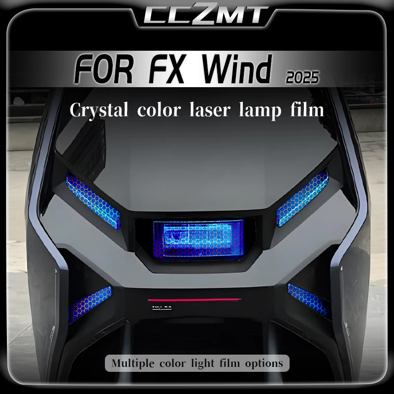 

For NIU FX Wind 2025 headlight protective film honeycomb laser sticker smoked black tail light film modified accessories
