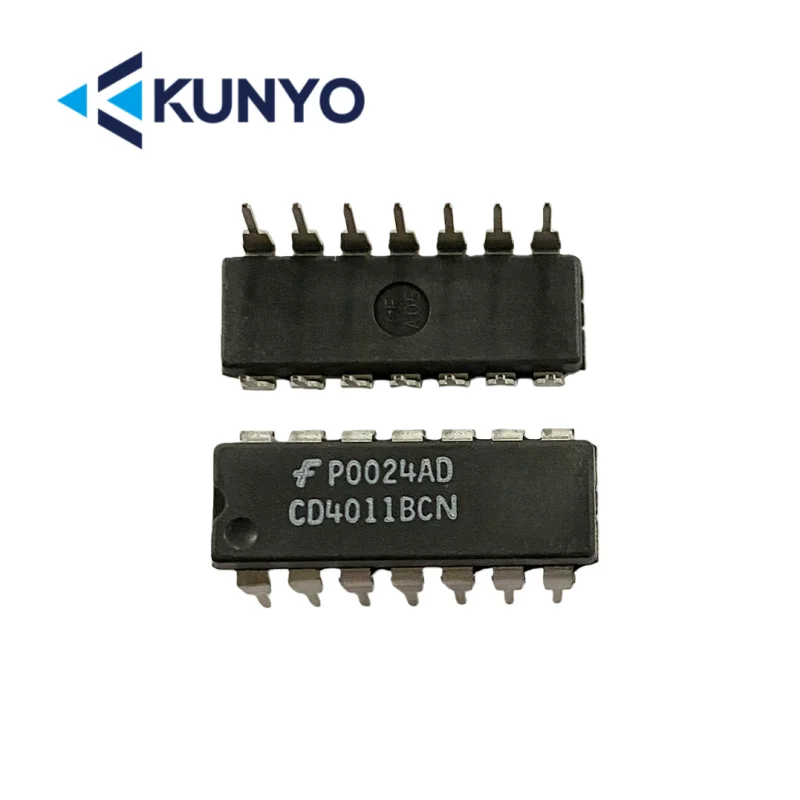 (5pcs)  CD4011BCN CD4011 4.2 Inverter at the input terminal DIP-14 Brand new original genuine chip