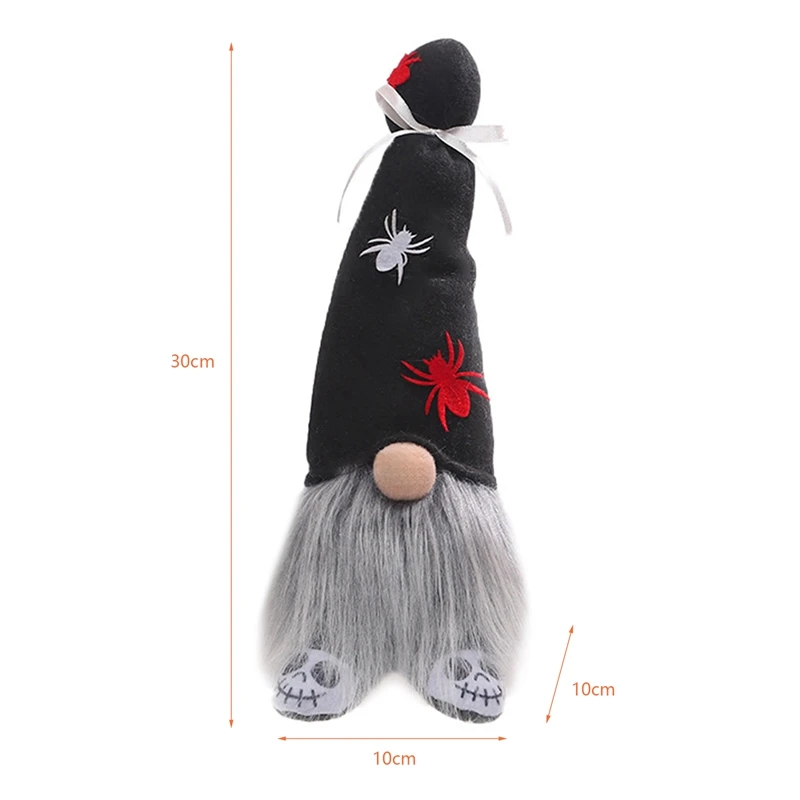 Promozione! Gnomi di Halloween peluche bambola senza volto ornamenti di sfondo fatti a mano leggeri per decorazioni per la casa della festa di Halloween