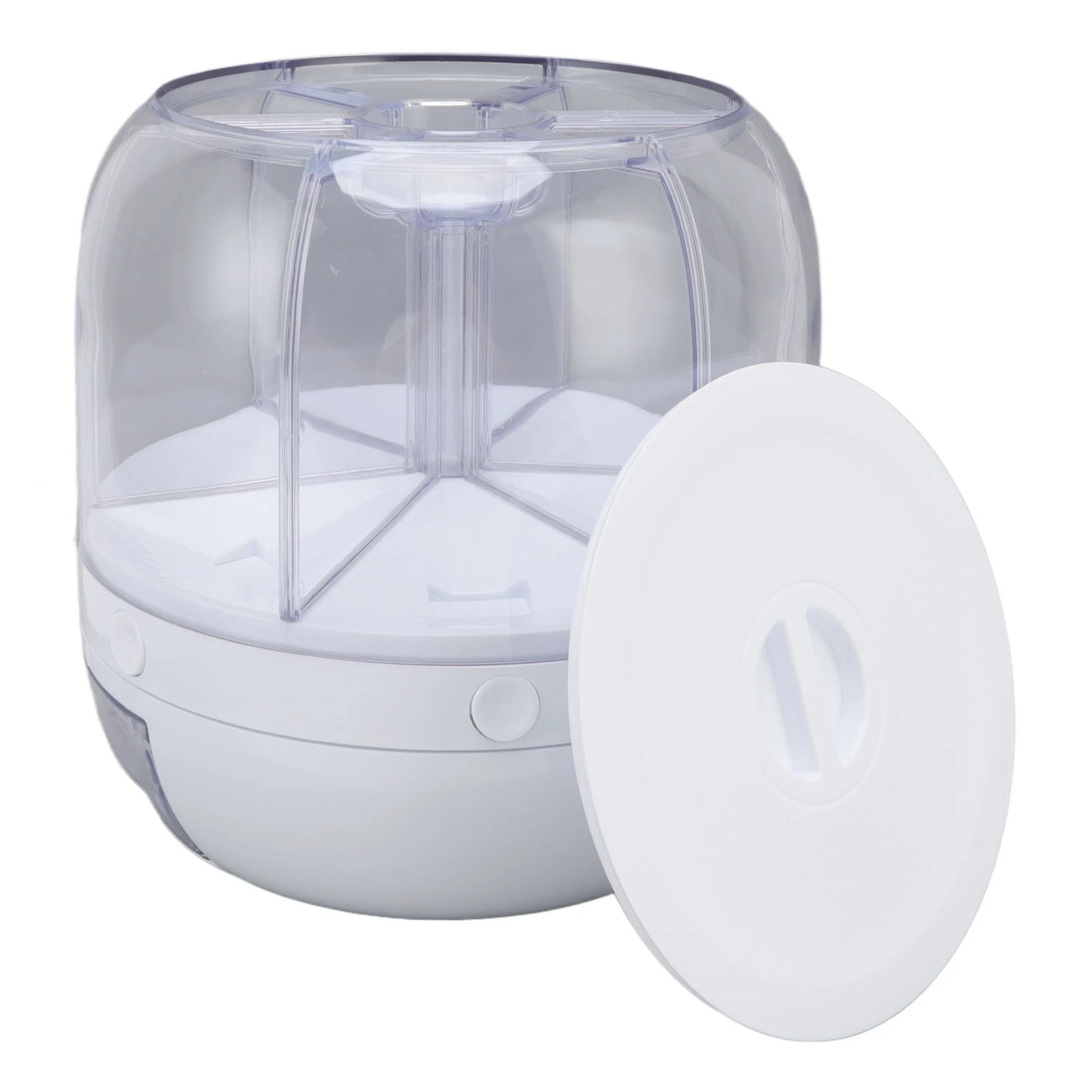 Getreidespender, 6 Fächer, PP-Rotation, insektensicher, Getreisaufbewahrung, Organisation für die Küche zu Hause, Reisspender, Getreidebox