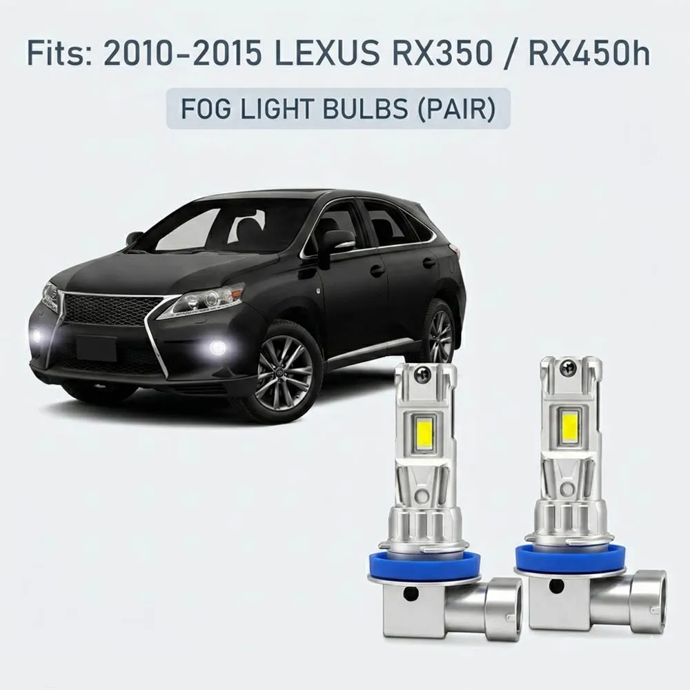 LED Fog Light For Lexus RX350 RX450h 2010 2011 2012 2013 2014 2015 Super Bright Front Bumper Waterproof Driving Fog Lamp