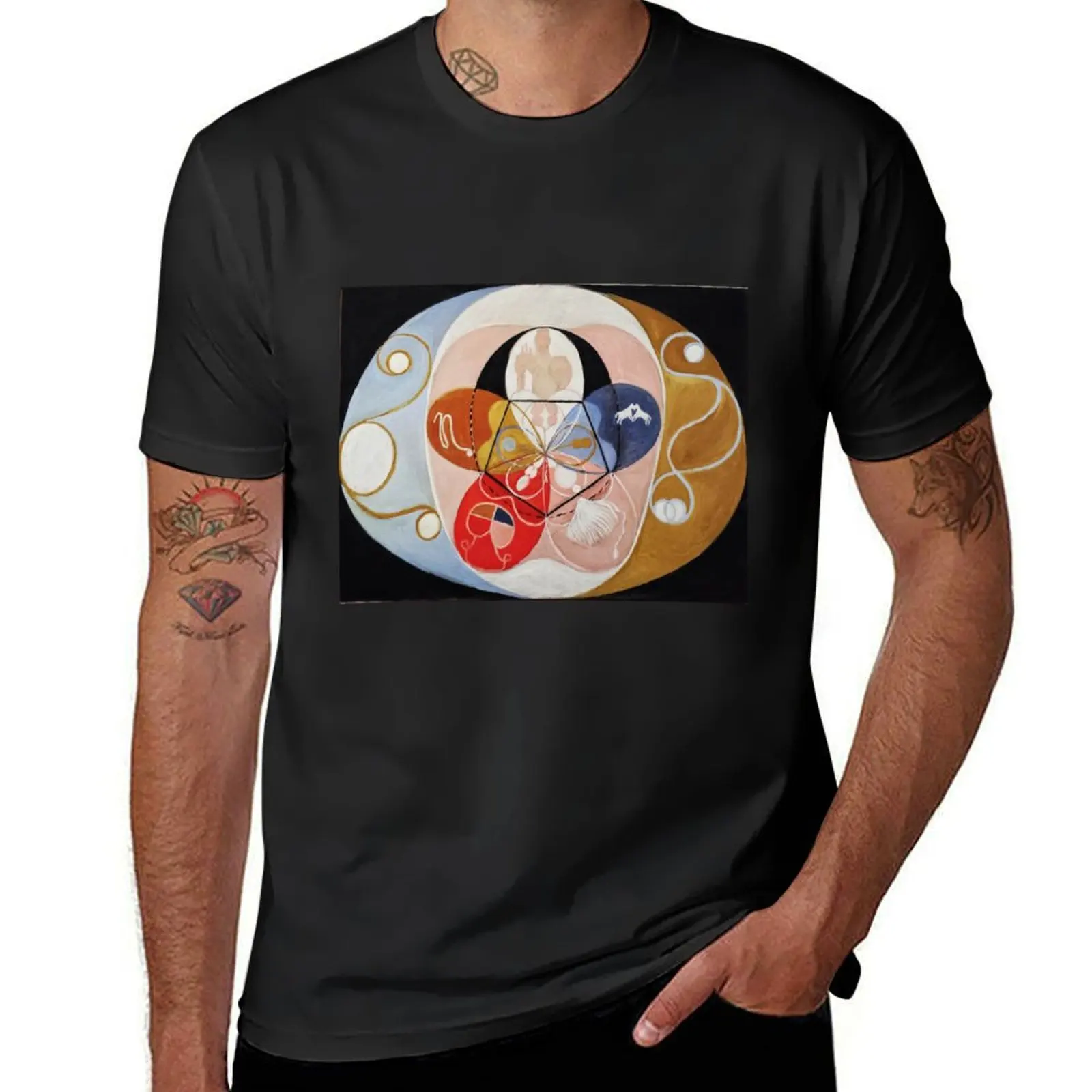 HD Circle, by Hilma af Klint 1907 HIGH DEFINITION T-Shirt plain summer tops mens graphic t-shirts pack