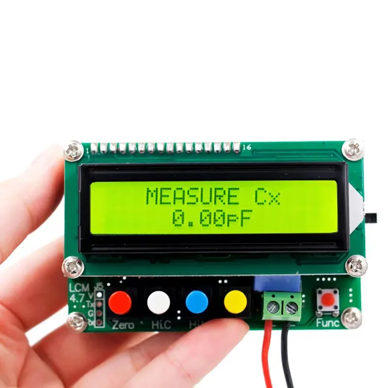 LC-100A LC100A Capacitance Inductance Meter LC Meter 1pF-100mF 1uH-100H Inductor Test Clip Online Potentiometer Calibration