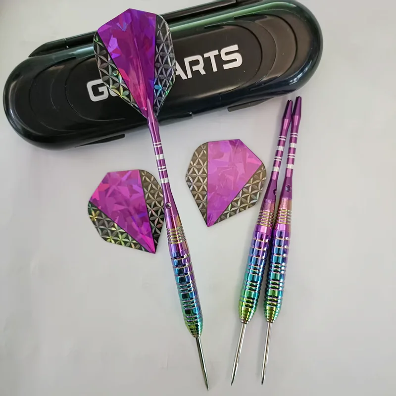 3pcs Colorful Dart Set 23g Professional Steel Tip Darts for Dartboard Game