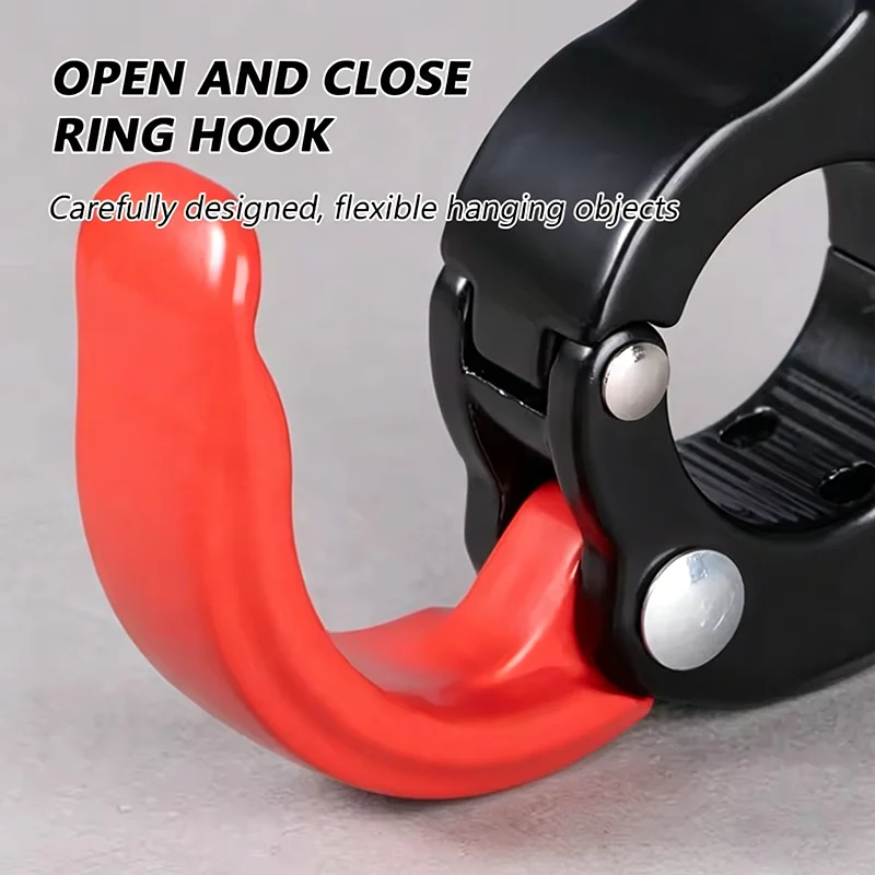 Heavy Duty Electric Bicycle Handle Hook Multifunctional ABS/alloy Cargo Luggage Bag Hook Universal Bracket Helmet Hook Accessory view 4