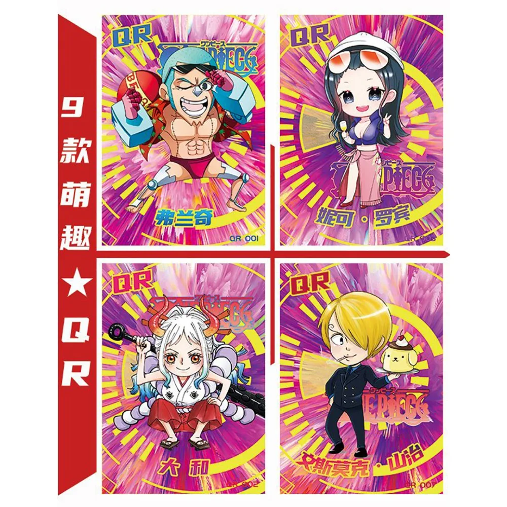 One Piece Card Booster Box Anime Protagonist Group Members Luffy New Aerospace Crystal Material Card Christmas Gift for Children