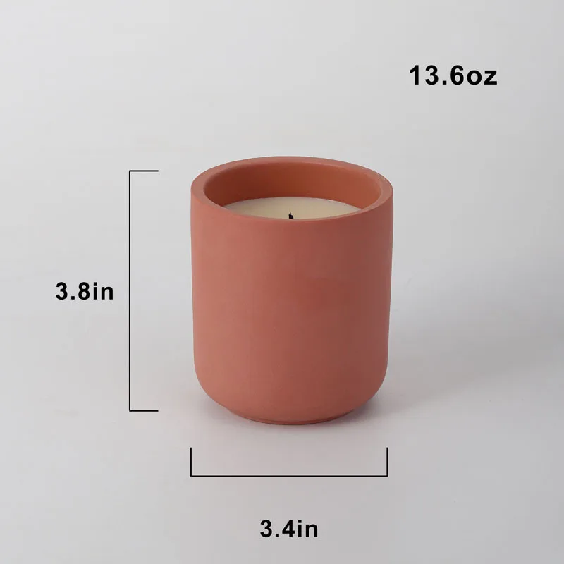 Candle Container 400ml Handmade Aromatherapy Candle Cup Empty Cup Ceramic Candle Making Kit Candle Jars m