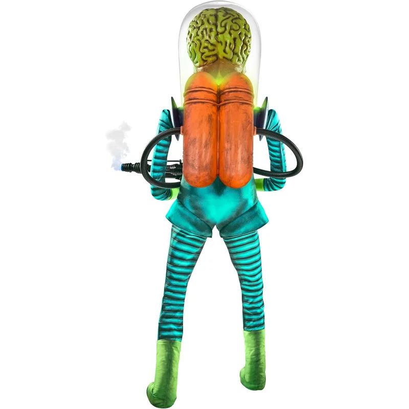 EQSpirit Halloween Mars Attacks! 6.5 Ft Martian Warrior Animatronic Animated Decoration IR Sensor Activated