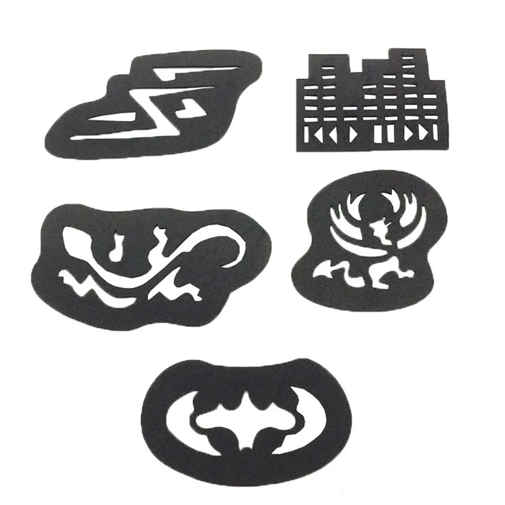 

Glitter Hair Tattoos Stencils Kit Waterproof Tattoo Tools With Glue Brush Set For Birthdays Festival Events