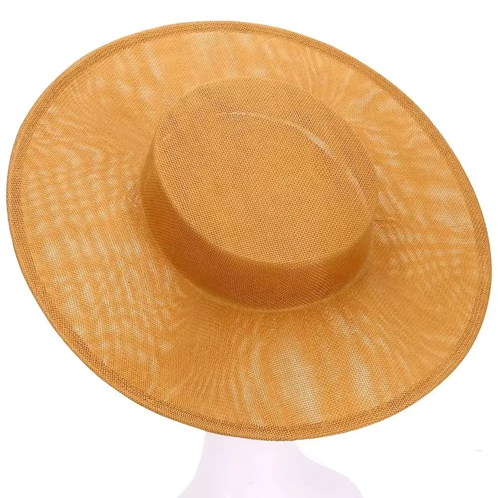 Exquisite Solid Color Fascinator Base Headpiece 33 CM Derby Hat Formal Hat Multiple Colors Bride Headdress Party Headpiece