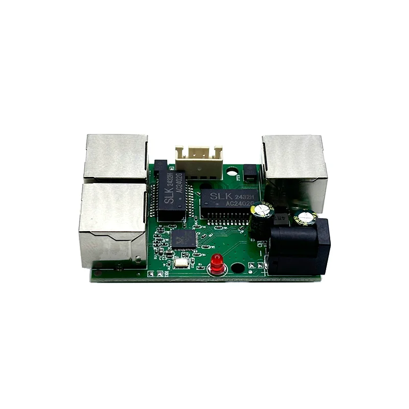 Mini PCBA 4 puertos Networkmini módulo de interruptor ethernet 10/100Mbps 5V 12V 15V 18V 24V