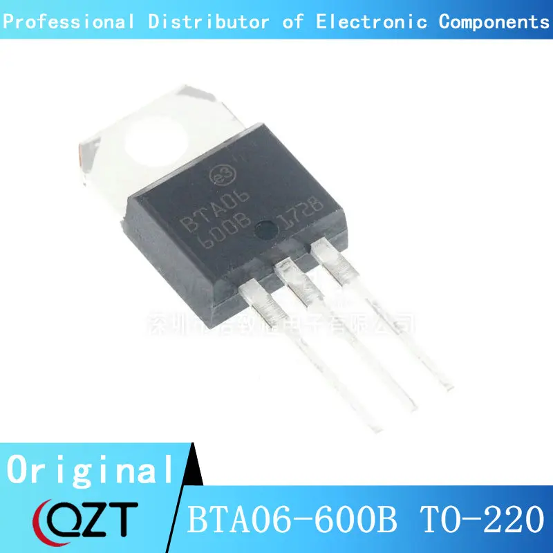 

10pcs/lot BTA06-600B TO220 BTA06-600 06-600B 6A 600V TO-220 chip New spot