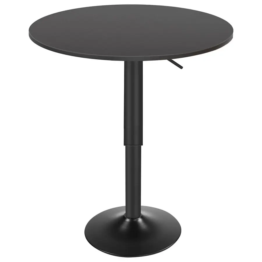 

Bar Table, HeightAdjustable Round Pub Table 2735.4 Inches, Cocktail Table with Sturdy Base, Modern Style, Easy to Assemble, Sui