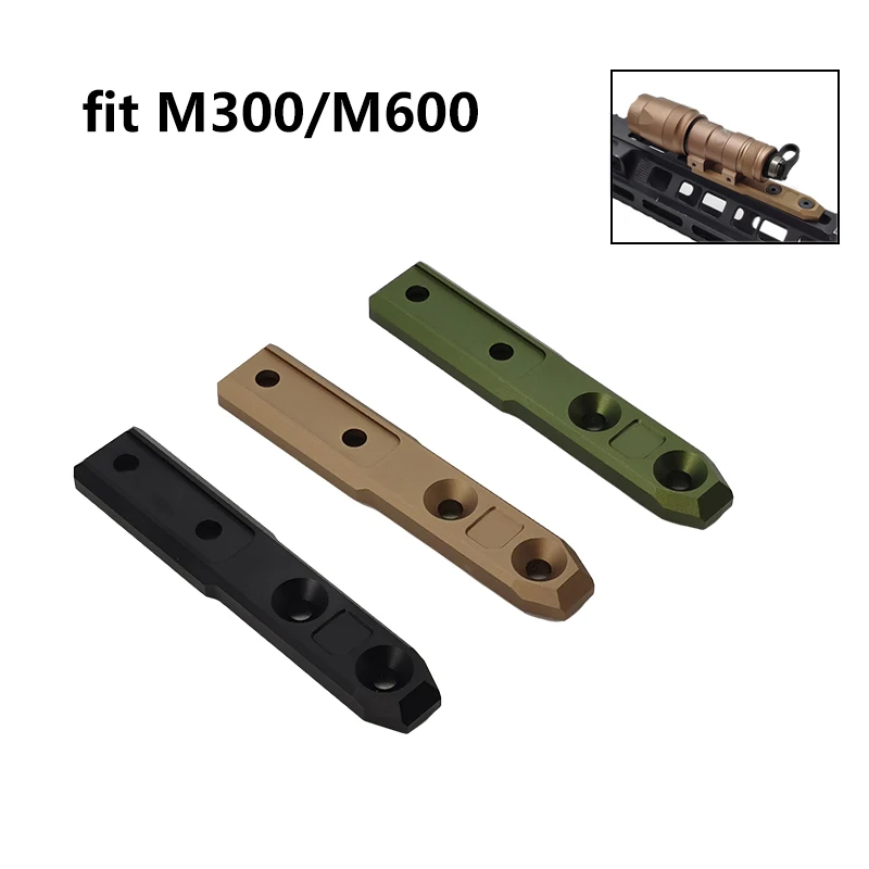 

Mlok Offset Side Inline light Mount for M-lok Rail Tactical M300 M600 Series Flashlight Weapon Scout Light