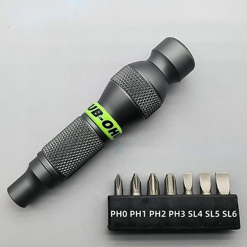 Präzisionsgriff aus Aluminiumlegierung für Schaft, 1/4 Zoll Bits, bequemer Mini-Schraubendreher, 6,35 mm Halter, Reparatur, offene Werkzeuge, professionell – Detail 5