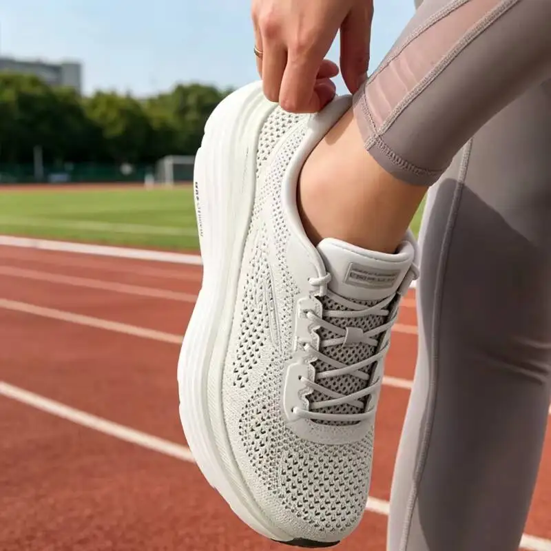 Skechers Women Mid Top Running Shoes, Breathable Lightweight Non-slip Comfort Sports Sneakers 129478-SAGE sport