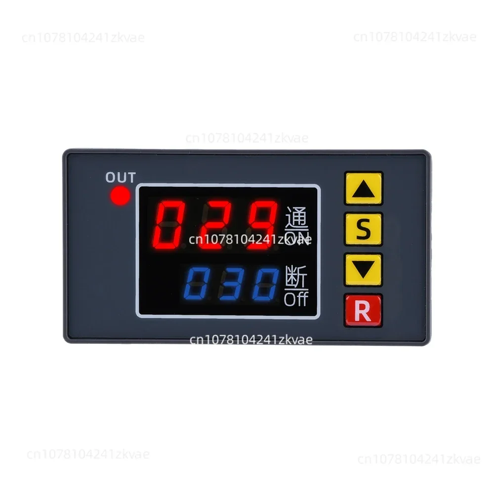 T2310 Microcomputer Intelligent Delay Control Relay 1-way Delay on and Off Cycle Timing LCD Digital Display