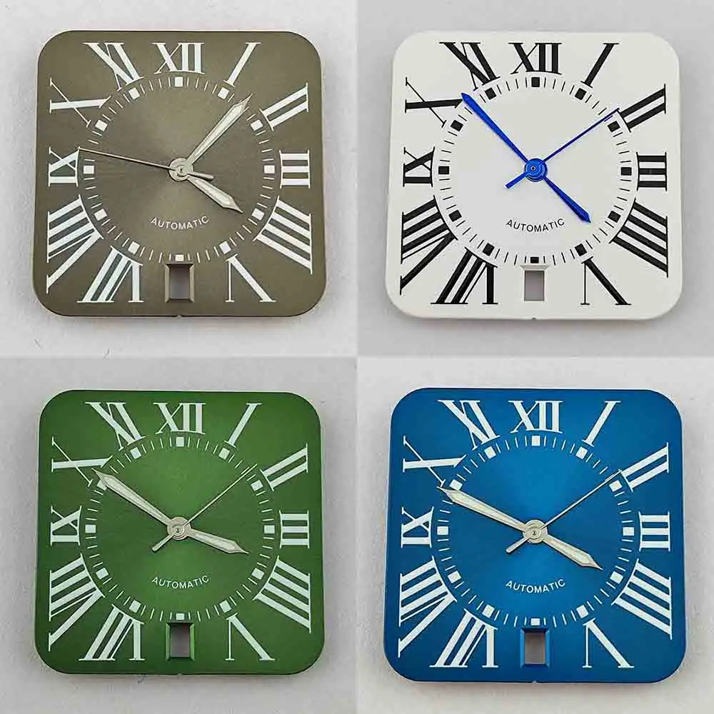 Nuovo puntatore NH35 quadrante quadrato NH35 da 27 mm adatto per movimento NH35 quadrante NH35 accessori lancette NH35