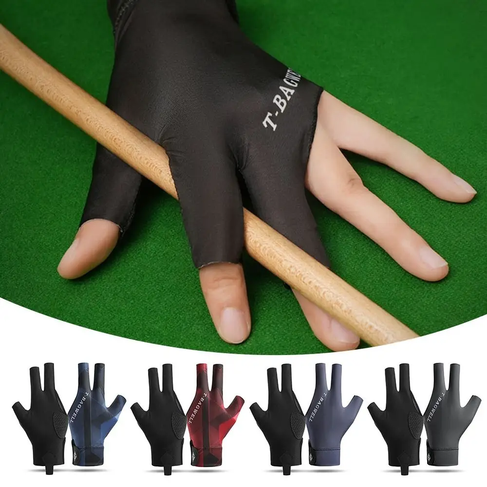 Portable Left Hand Billiards Glove Elastic Non Slip Billiard Training Gloves Breathable Half Fingers Glove Fitness Accessories