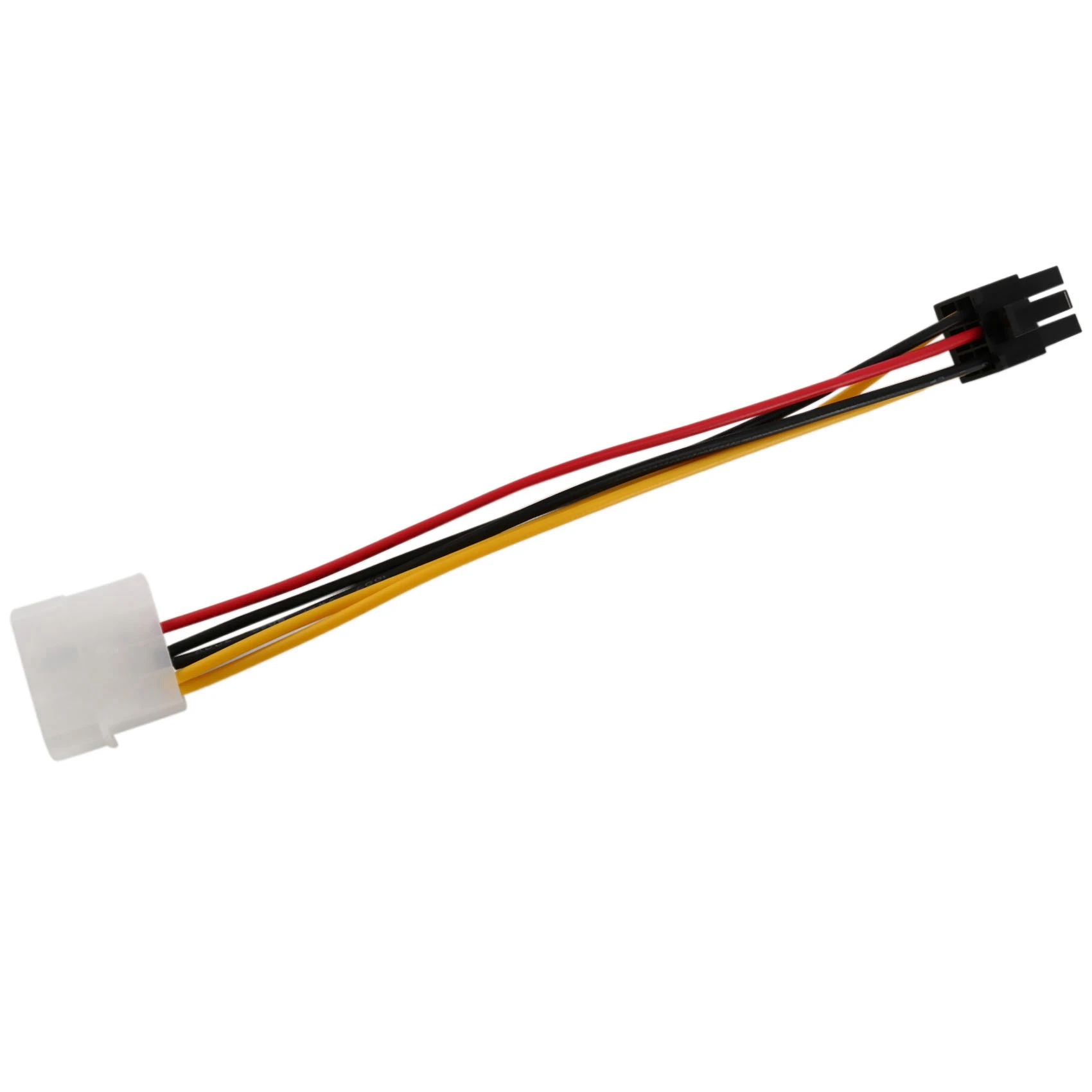 T85C 4-Pin Male to 6-Pin Female socket Power Cable for PCIe PCI Express Adapter