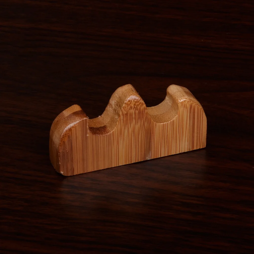 3Pcs Bamboo Calligraphy Brush Holders Lightweight Ink Pen Racks Desktop Organizer Writing Brush Rest Ink Pen Stand