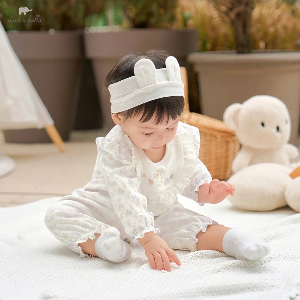 Dave Bella Newborn Items Girls Jumpsuit Autumn Baby Bodysuits And One-pieces Spring Romper Clothes For Small Children DB3263183