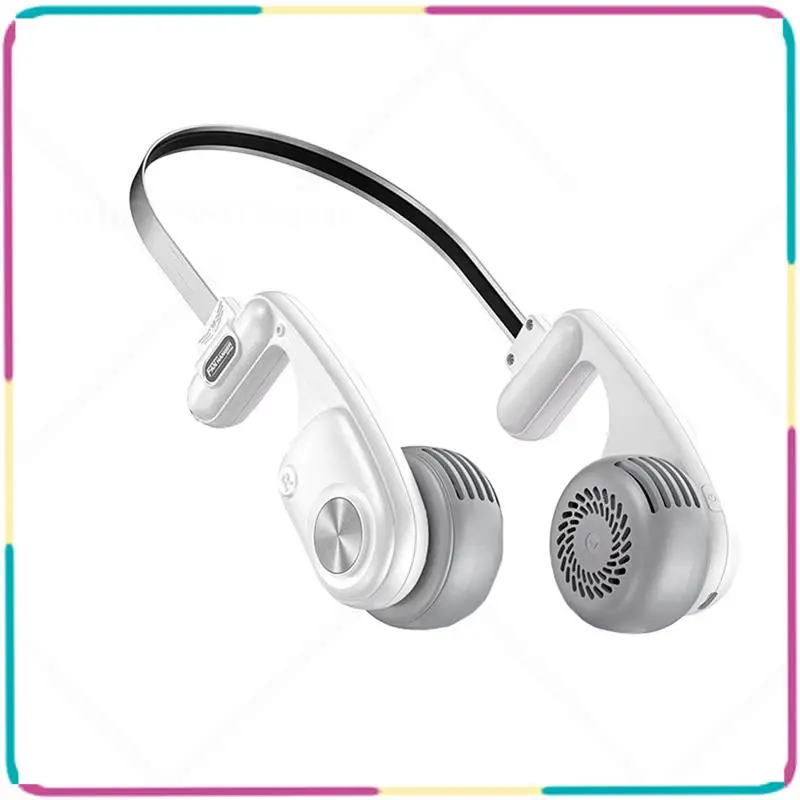 

Портативный шейный вентилятор B13C, перезаряжаемый портативный персональный вентилятор емкостью 1600 мАч с 5-скоростной регулировкой, шейный вентилятор для путешествий