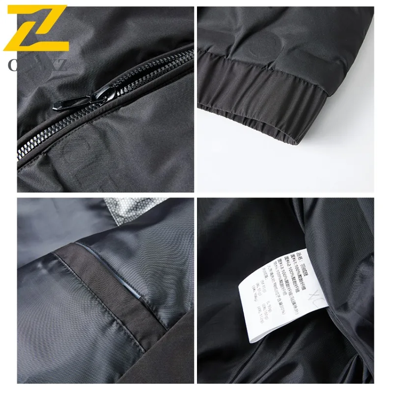 COMXZ Men Parker Coat Korean Fashion Style Extreme Cold Windproof Travel Puffer Jacket Snowy Thick High-Quality Padded Jackets